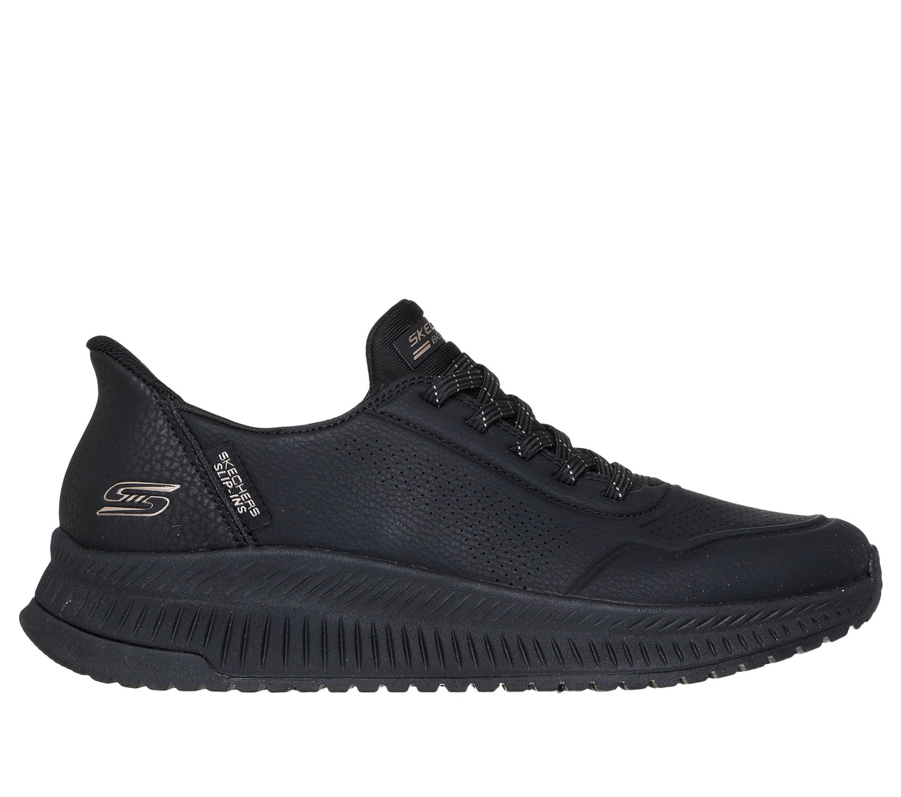 Skechers 117740/BBK BOBS Squad 4 Key Look Zapatilla Slip-ins de Mujer Negra - imagen 1