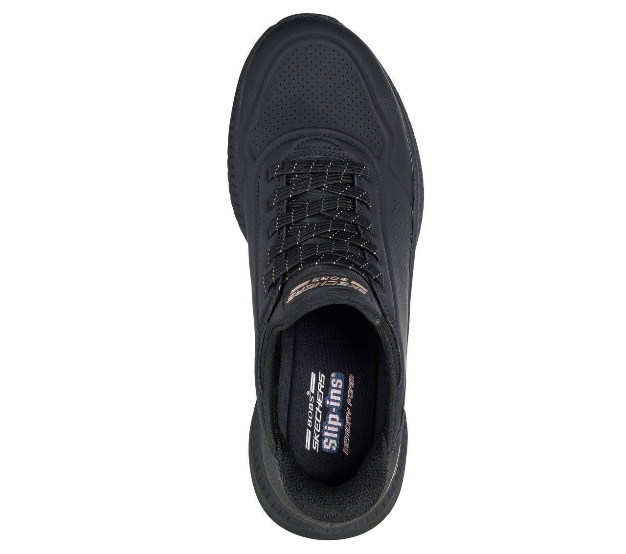 Skechers 117740/BBK BOBS Squad 4 Key Look Zapatilla Slip-ins de Mujer Negra - imagen 2
