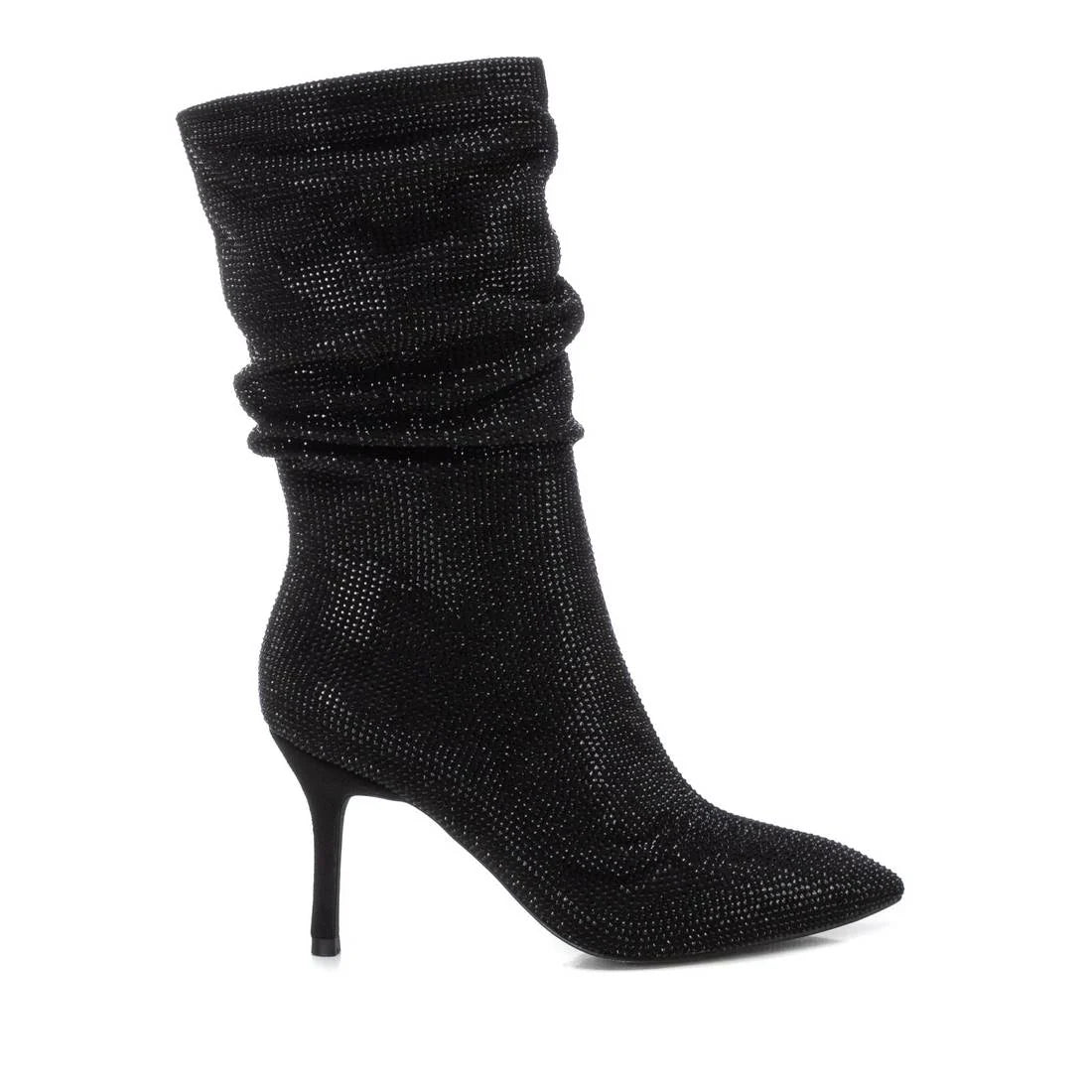 XTI 143023 Bota de Antelina con Tacón para Mujer Negra - imagen 1