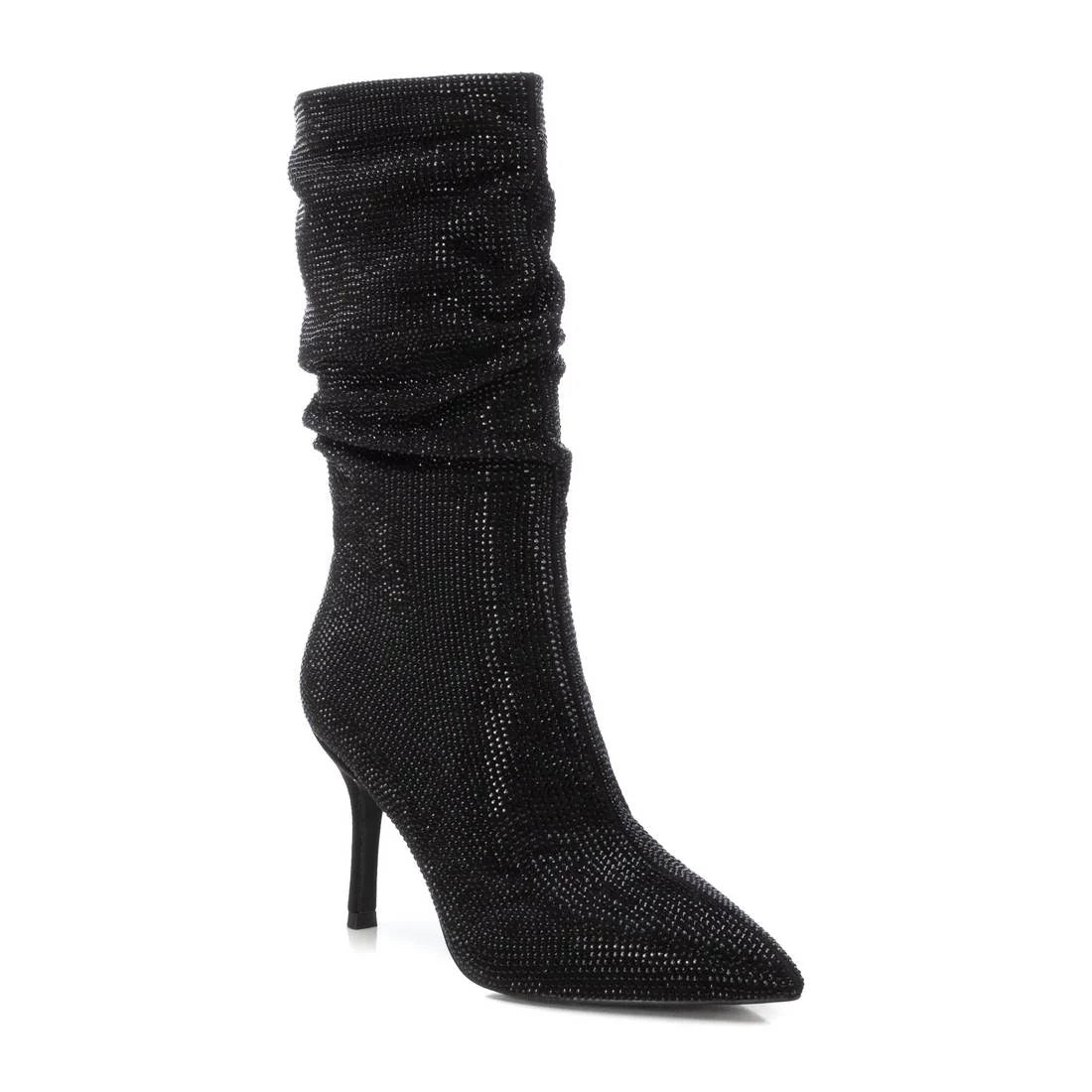 XTI 143023 Bota de Antelina con Tacón para Mujer Negra - imagen 3