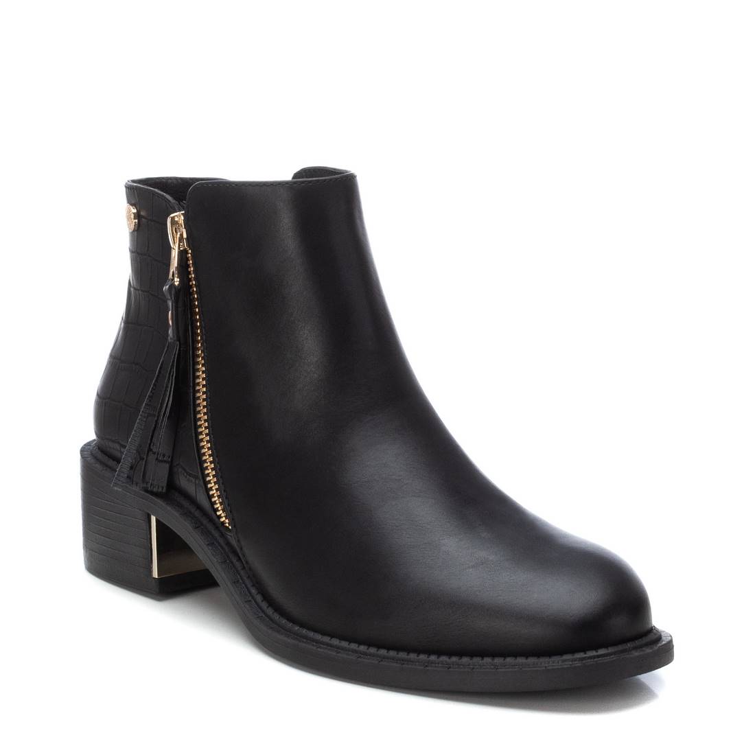 XTI 143102 Botín de Tacón Bajo para Mujer Negro - imagen 3