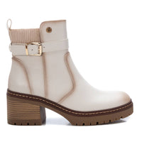 XTI 143371 Botín Motero de Tacón para Mujer Beige - imagen 1