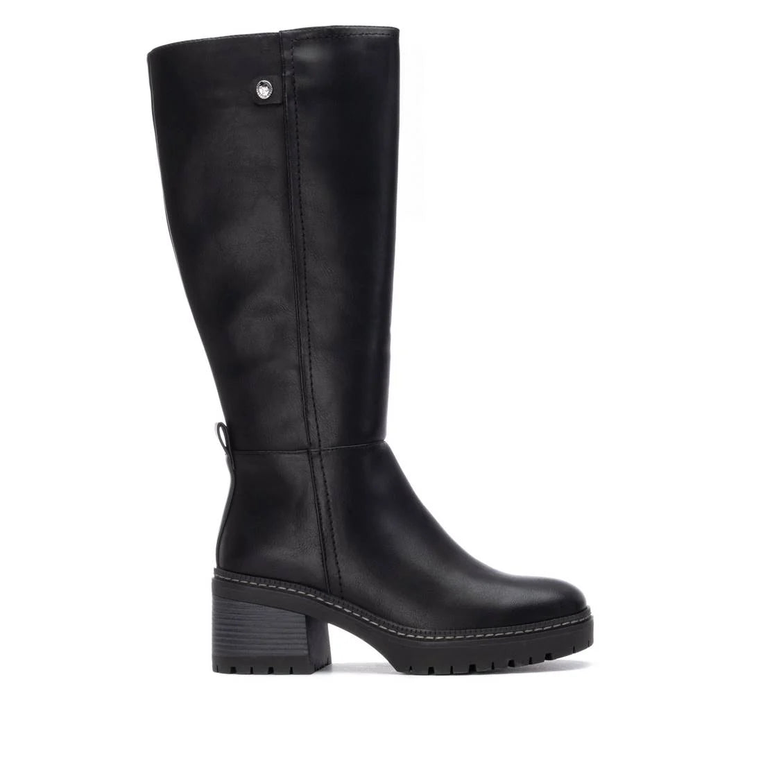 XTI 144453 Bota de Tacón Ancho para Mujer Negra - imagen 1