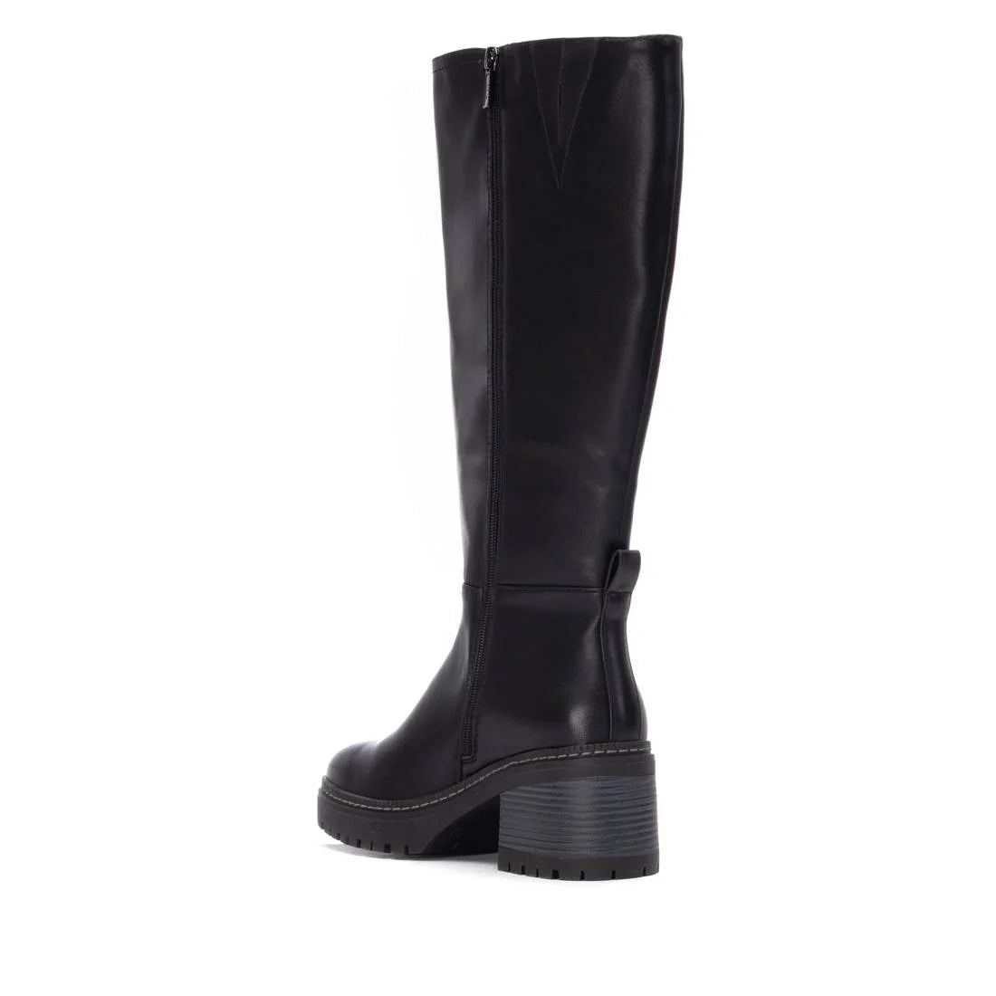 XTI 144453 Bota de Tacón Ancho para Mujer Negra - imagen 3