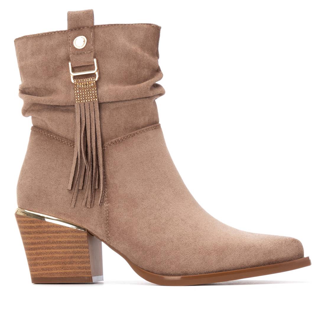 XTI 144461 Botín Cowboy con Flecos para Mujer Beige - imagen 1