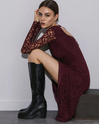 XTI 144524 Bota Elástica de Tacón para Mujer Negra - imagen 2