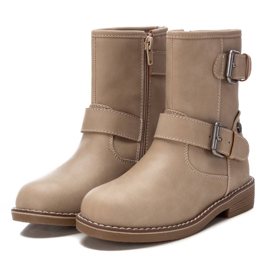 Botín motero XTI Kids 150995 para niña beige - imagen 4