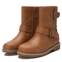Botín motero XTI Kids 150995 para niña camel - imagen 4