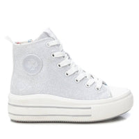 Zapatilla abotinada metalizada XTI Kids 151225 para niña plata - imagen 1