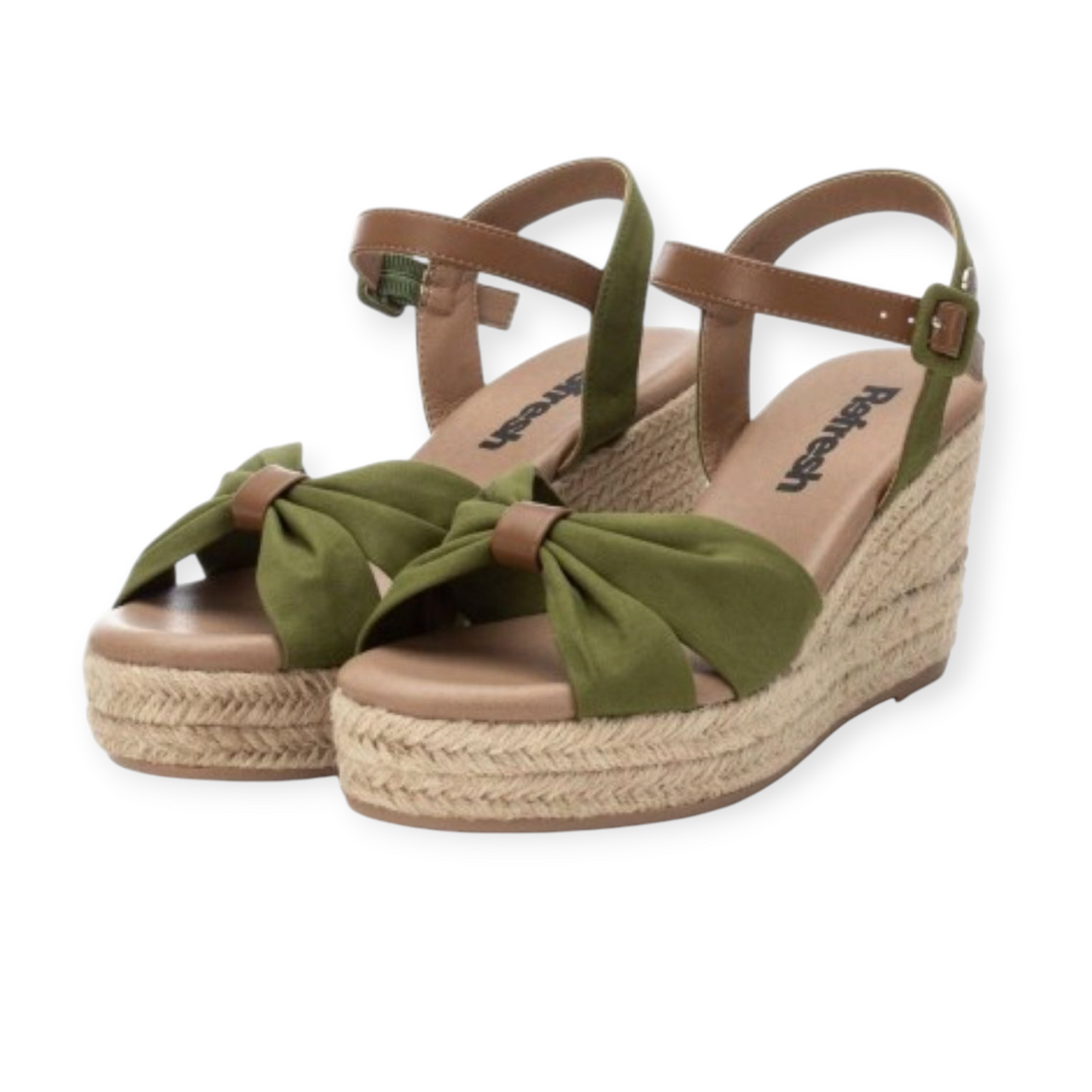 REFRESH 170526 Verde Sandalia Mujer