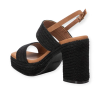 REFRESH 171940 Negro Sandalia Mujer
