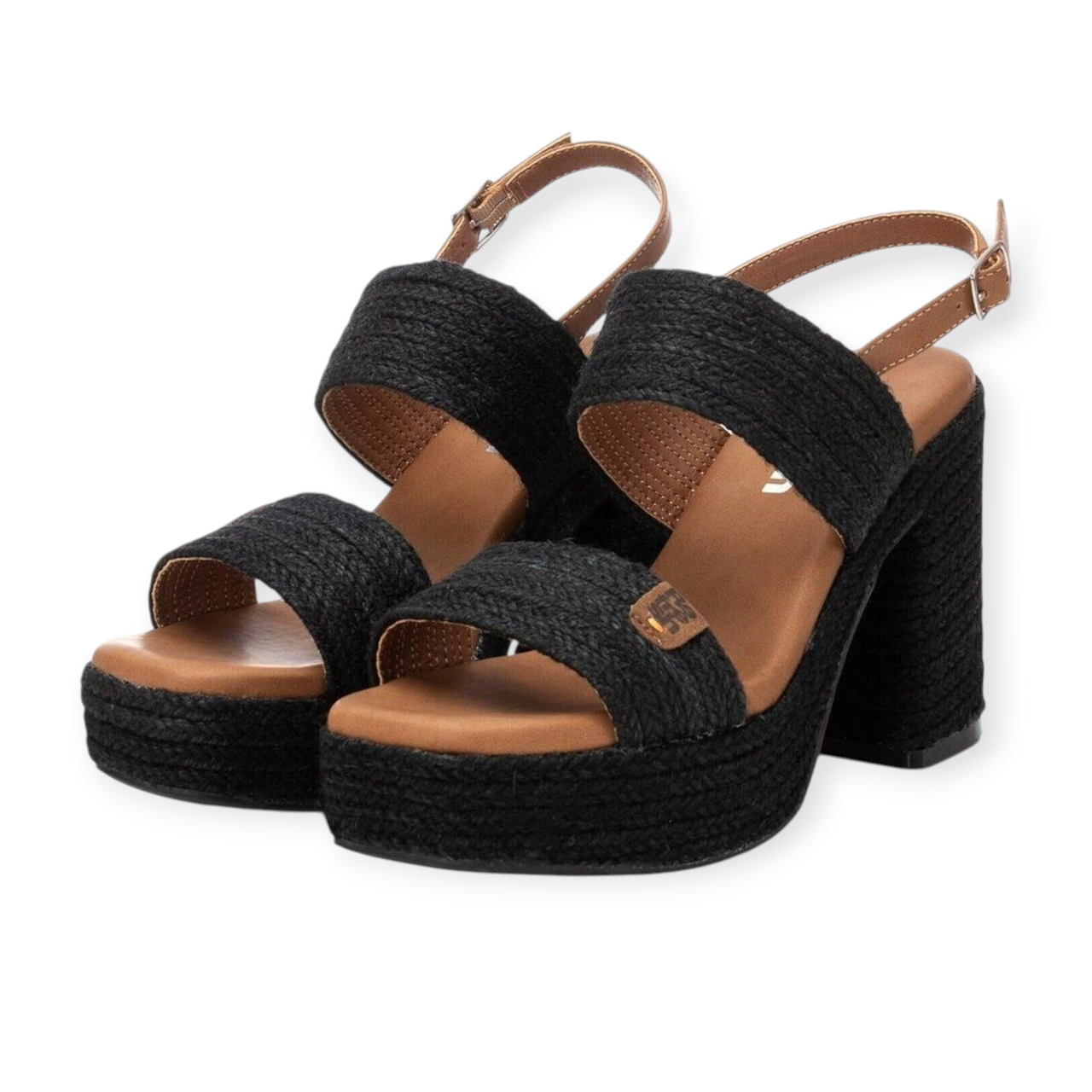 REFRESH 171940 Negro Sandalia Mujer