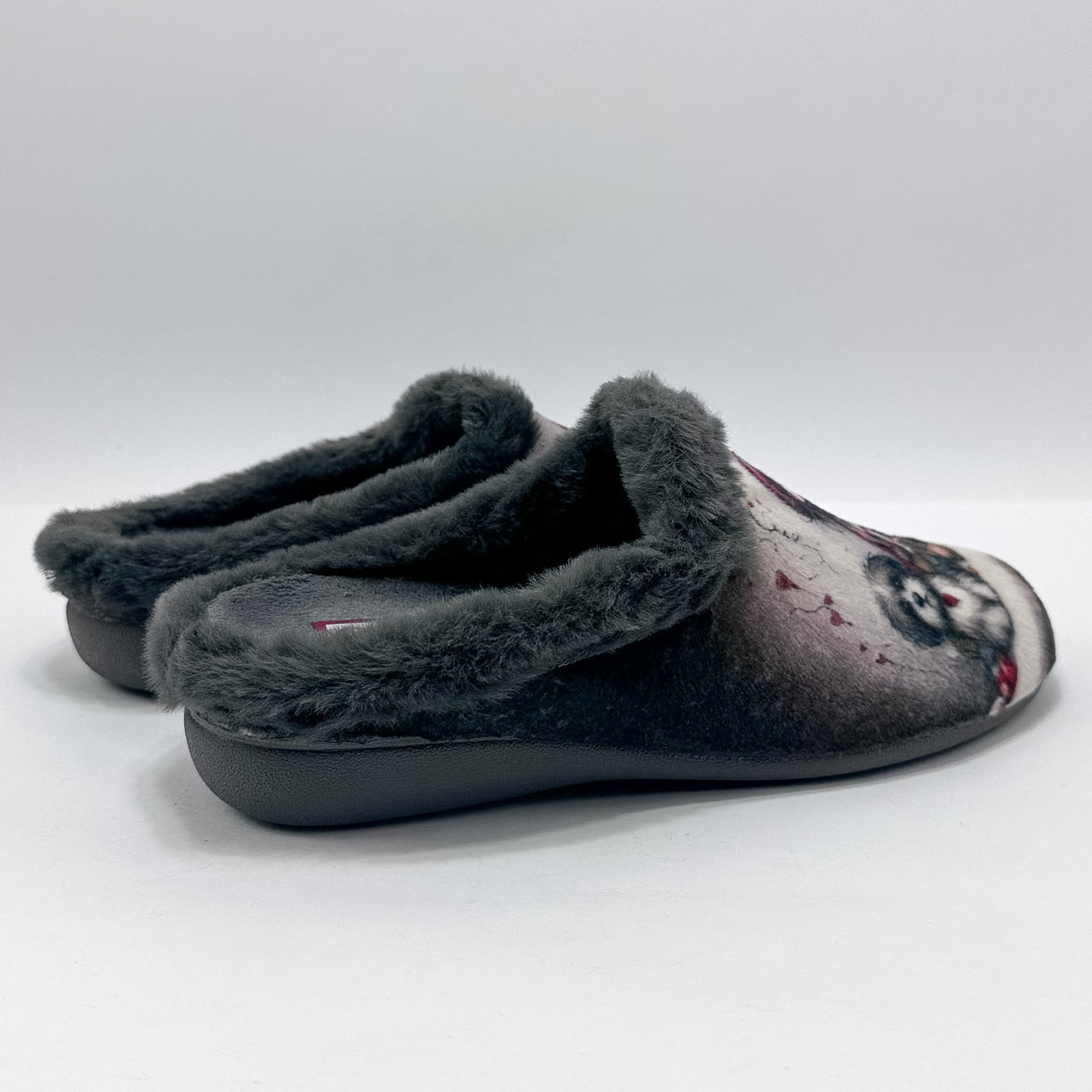 Gema García 7000-13 Niña y Perro Gris Zapatillas de Casa Mujer - imagen 2