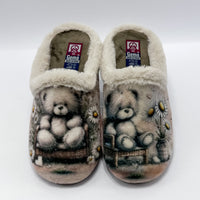 Gema García 7000-33 Oso y Margaritas Zapatillas de Casa Mujer - imagen 1