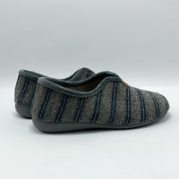 Gema García 7008-3 Rayas Gris Zapatillas de Casa Hombre - imagen 2