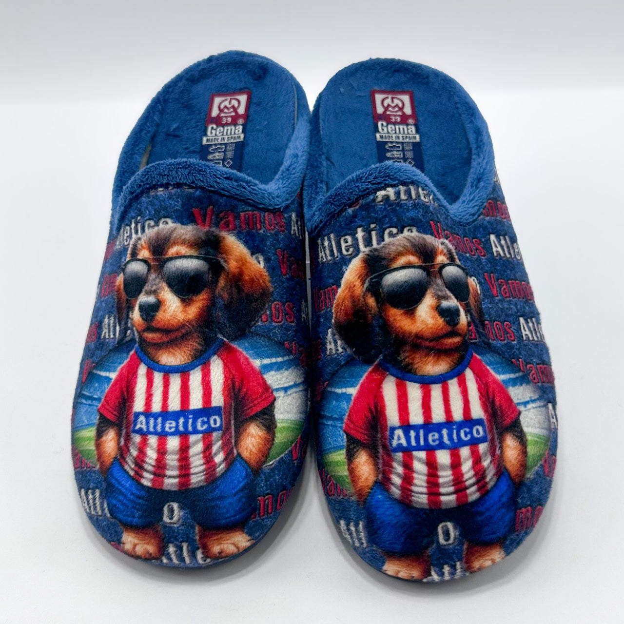 Gema García 7907-62 Atlético Azul Zapatillas de Casa Hombre - imagen 1
