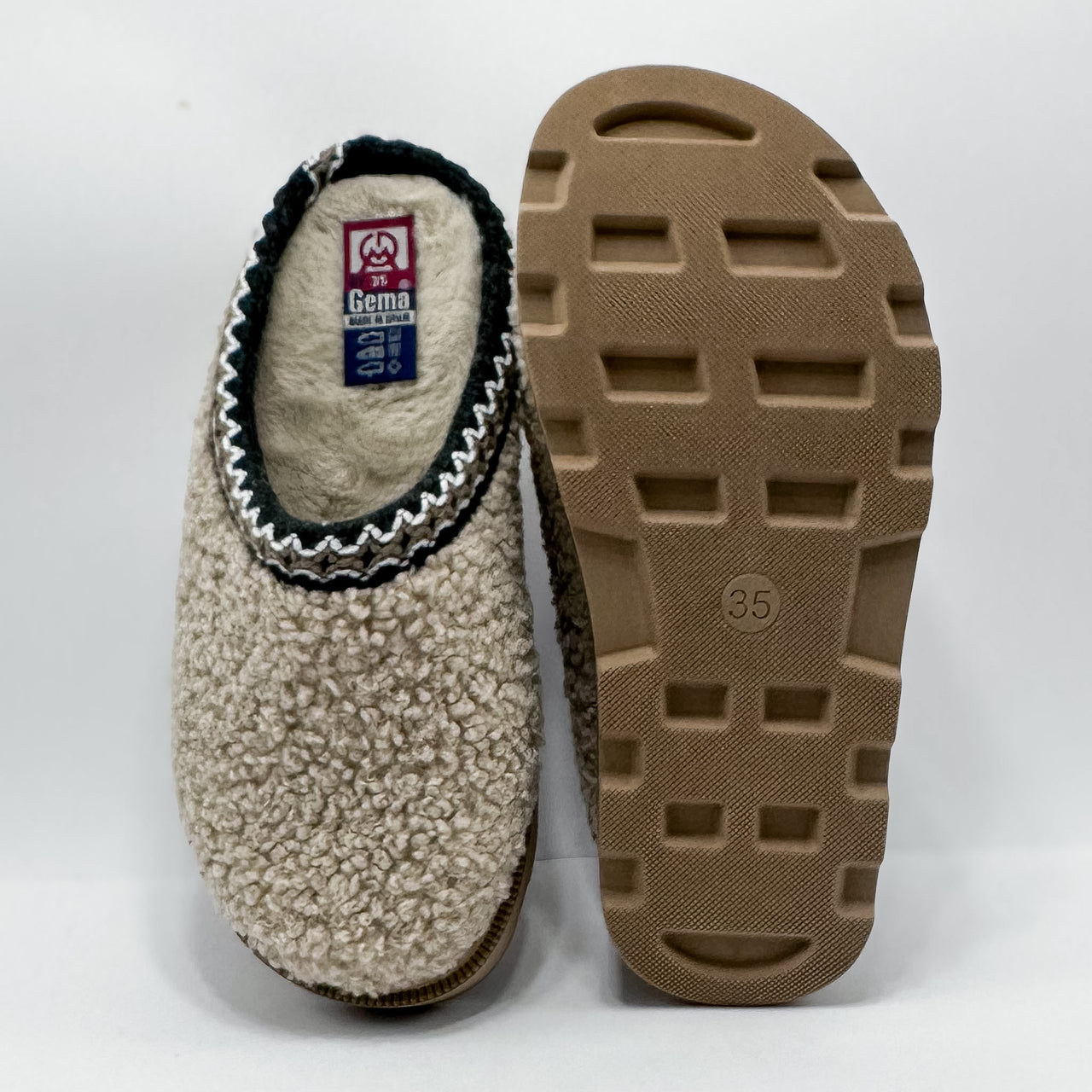 Gema García 8650-8 Borreguito Beige Zapatillas de Casa Mujer - imagen 3