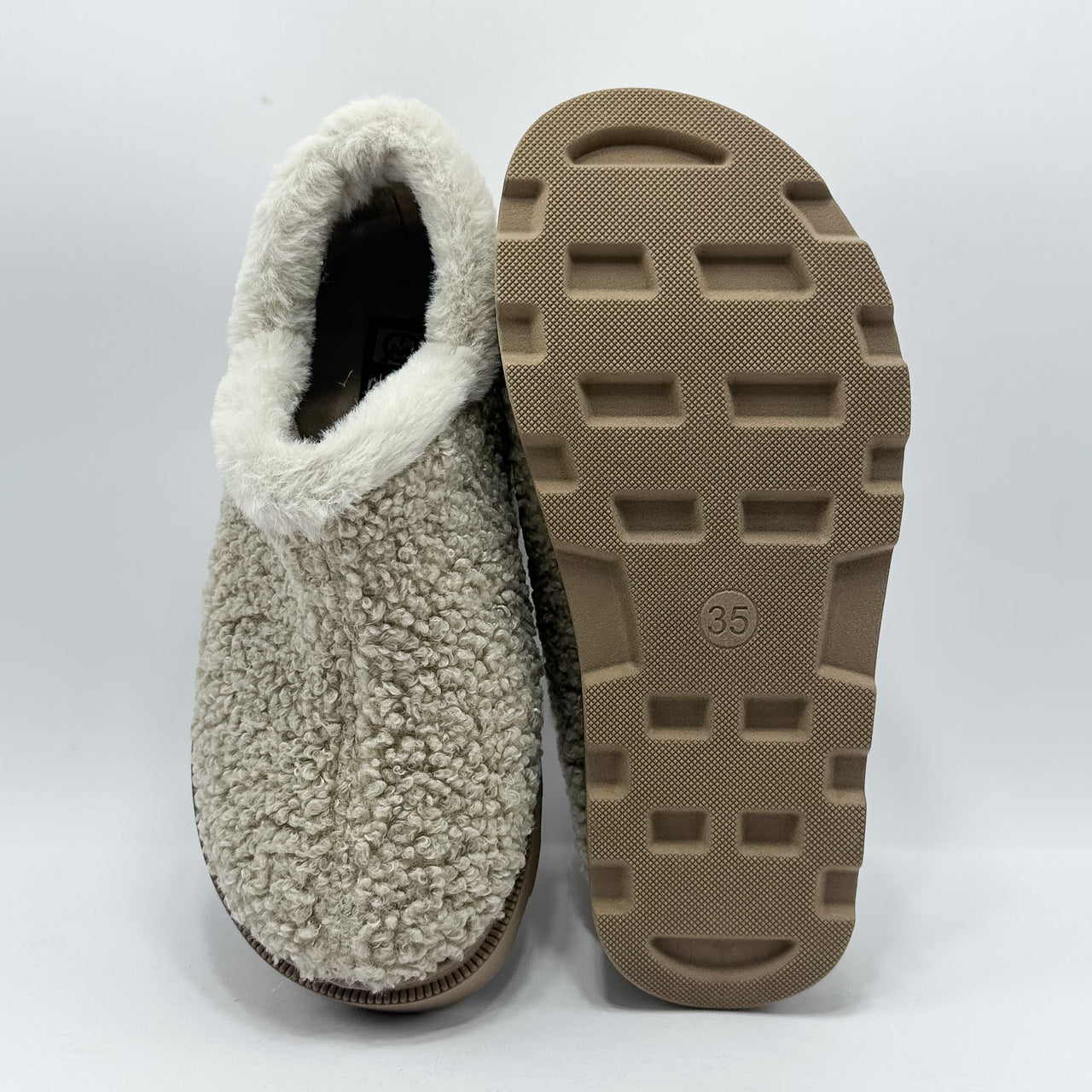 Gema García 8657-6 Borreguito Beige Zapatillas de Casa Mujer - imagen 3