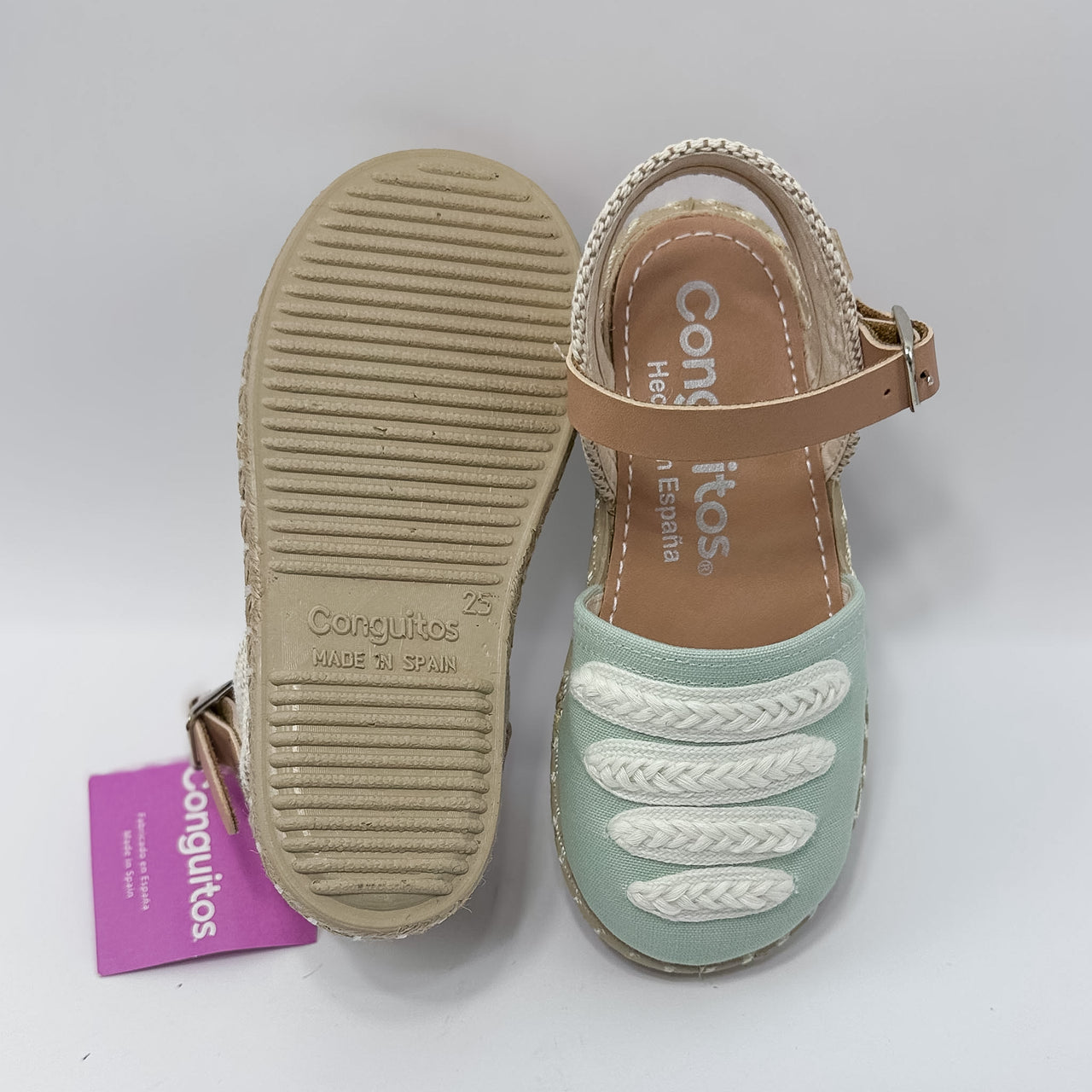 Conguitos COSH215020 Pique Green Zapatilla Kids