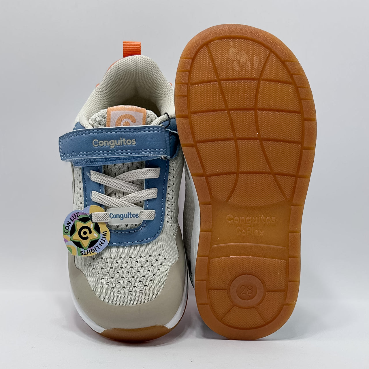 Conguitos COSH325016 Light Up Led Beige Zapatilla Kids