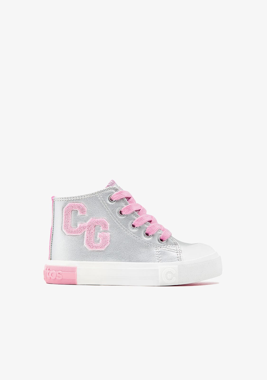 Zapatilla abotinada Conguitos COSH264004 para niña plata - imagen 1
