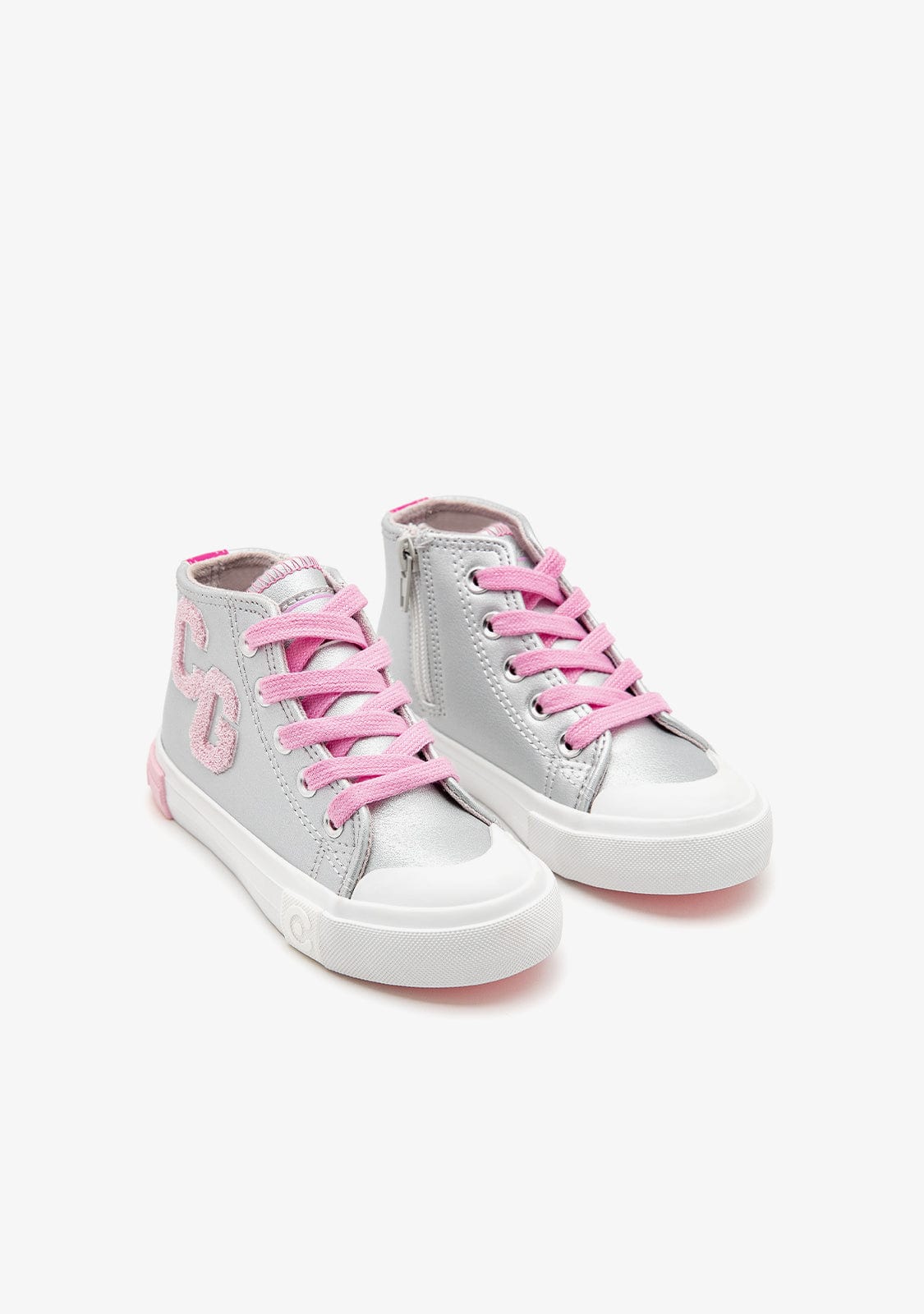 Zapatilla abotinada Conguitos COSH264004 para niña plata - imagen 2