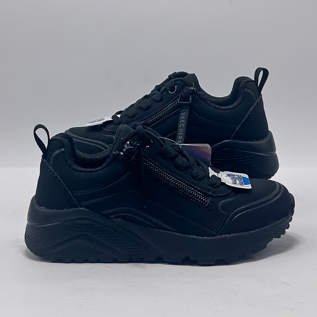 Skechers 310387L/BBK Uno Lite Easy Zip Zapatilla Kids