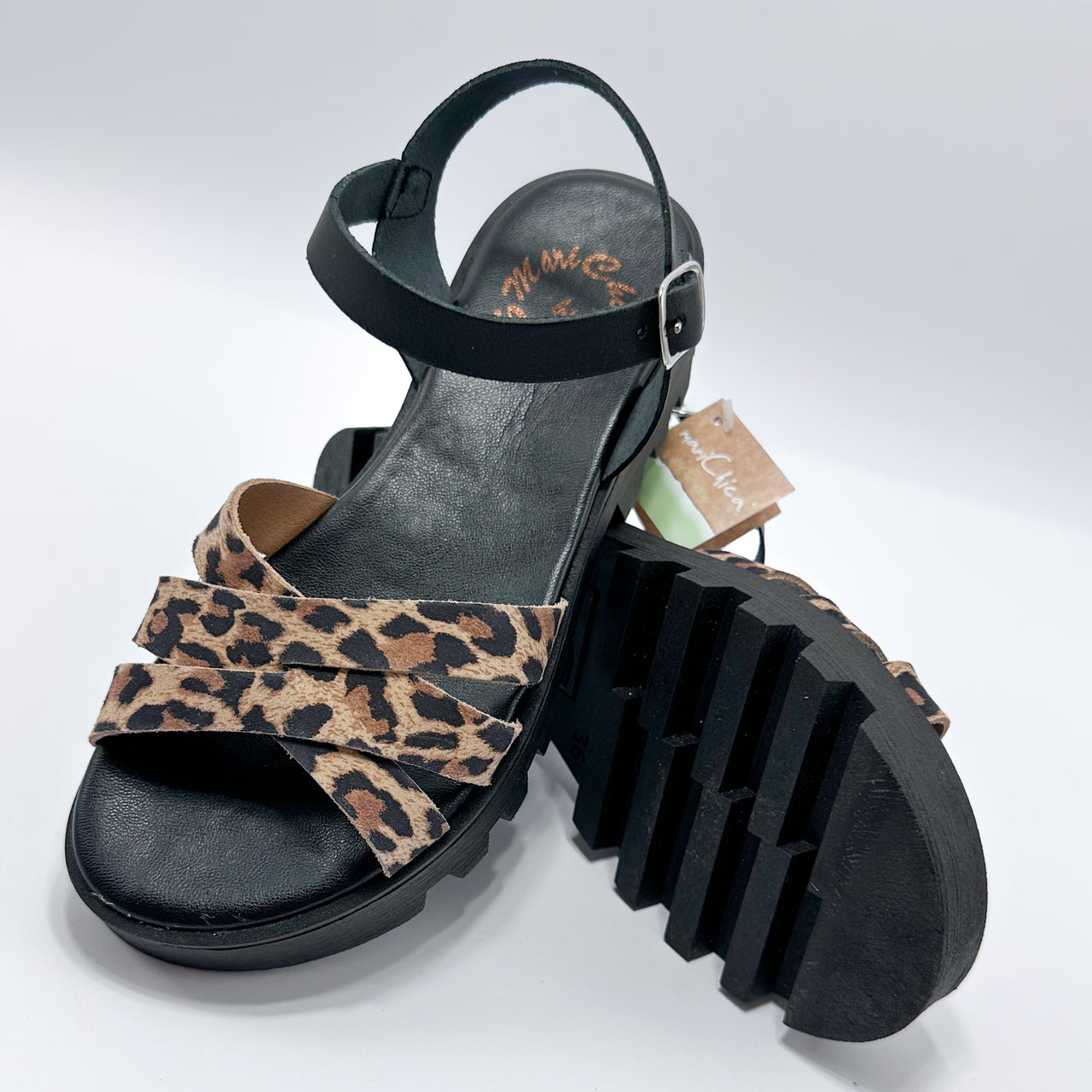 MariChica 277 Leopardo Sandalia Mujer