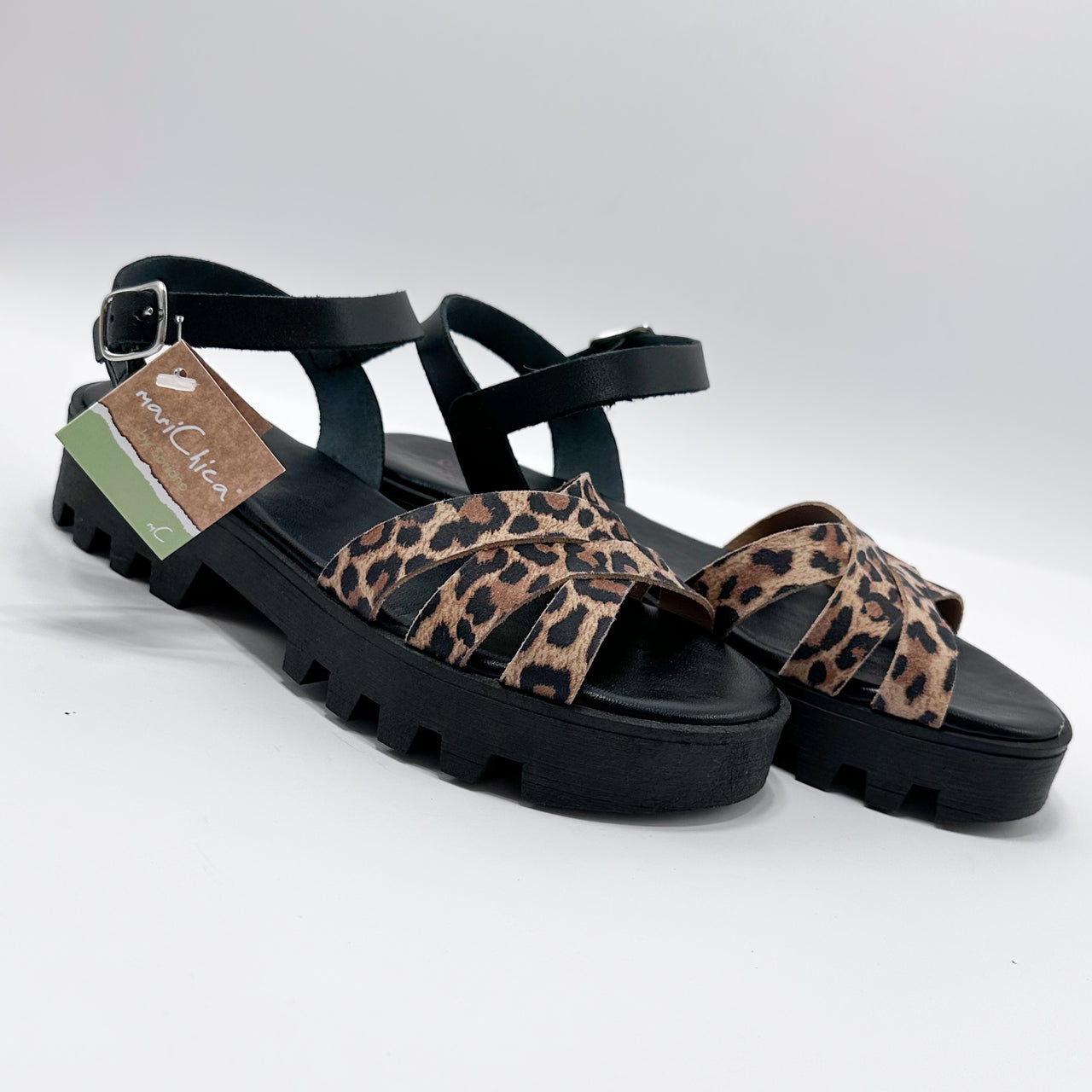 MariChica 277 Leopardo Sandalia Mujer