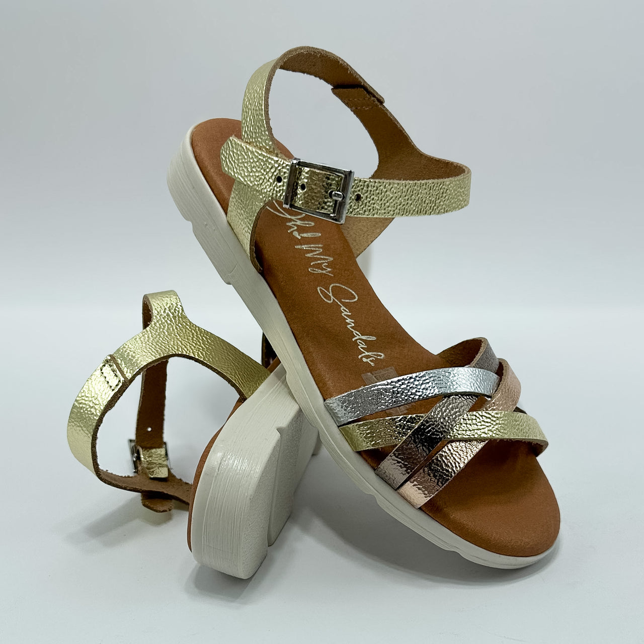 Oh My Sandals 5770 Duna Platino Sandalia Kids