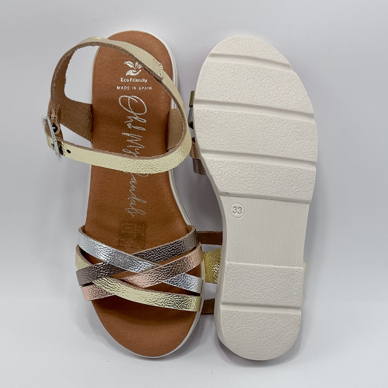 Oh My Sandals 5770 Duna Platino Sandalia Kids