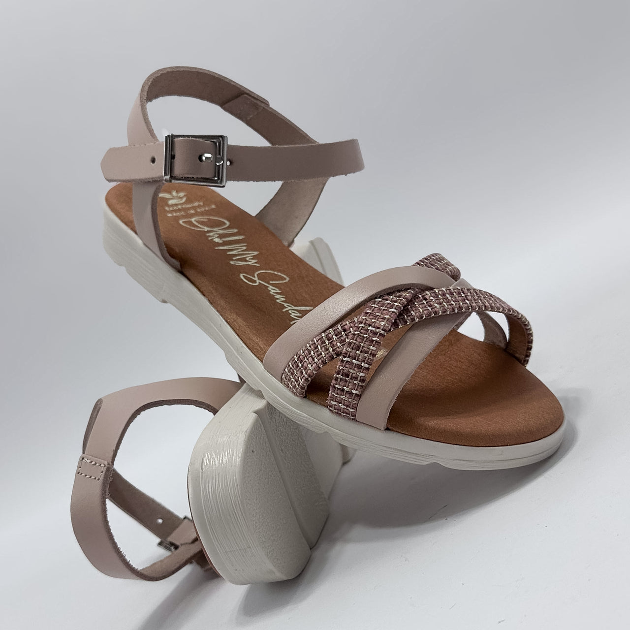 Oh My Sandals 5775 Nude Combi Sandalia Kids