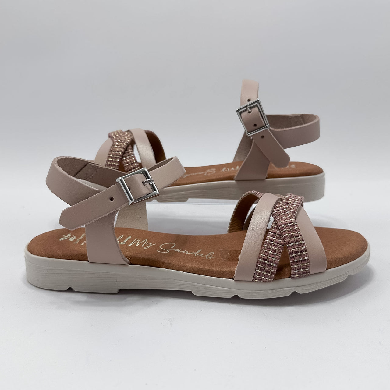 Oh My Sandals 5775 Nude Combi Sandalia Kids
