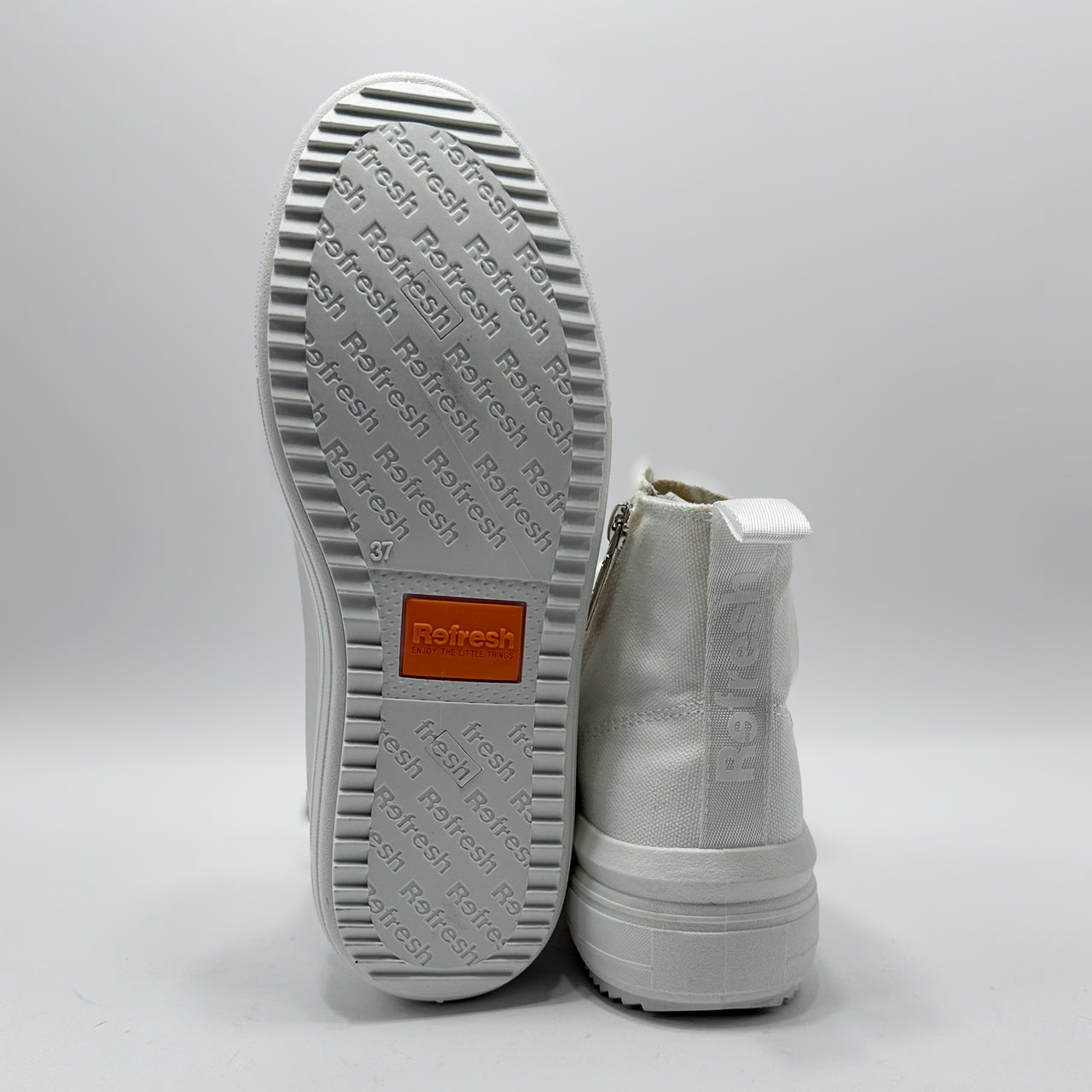 Refresh 172722 Lona Blanco Zapatilla Mujer