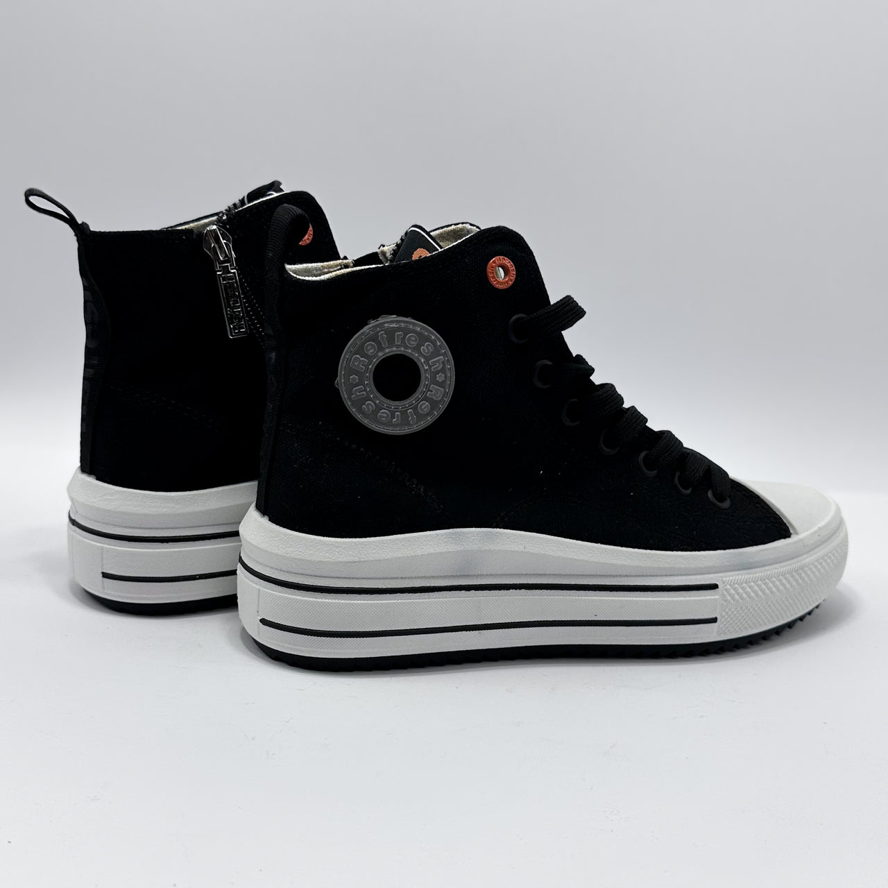 Refresh 172722 Lona Negro Zapatilla Mujer