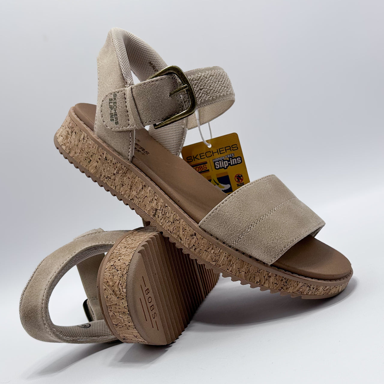 Skecher 114423/NAT Bobs Sun Vibe-Be Corky Sandalia Mujer