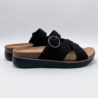 Skechers 119870/BLK Comfort Meets Paradise Sandalia Mujer