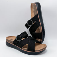 Skechers 119870/BLK Comfort Meets Paradise Sandalia Mujer