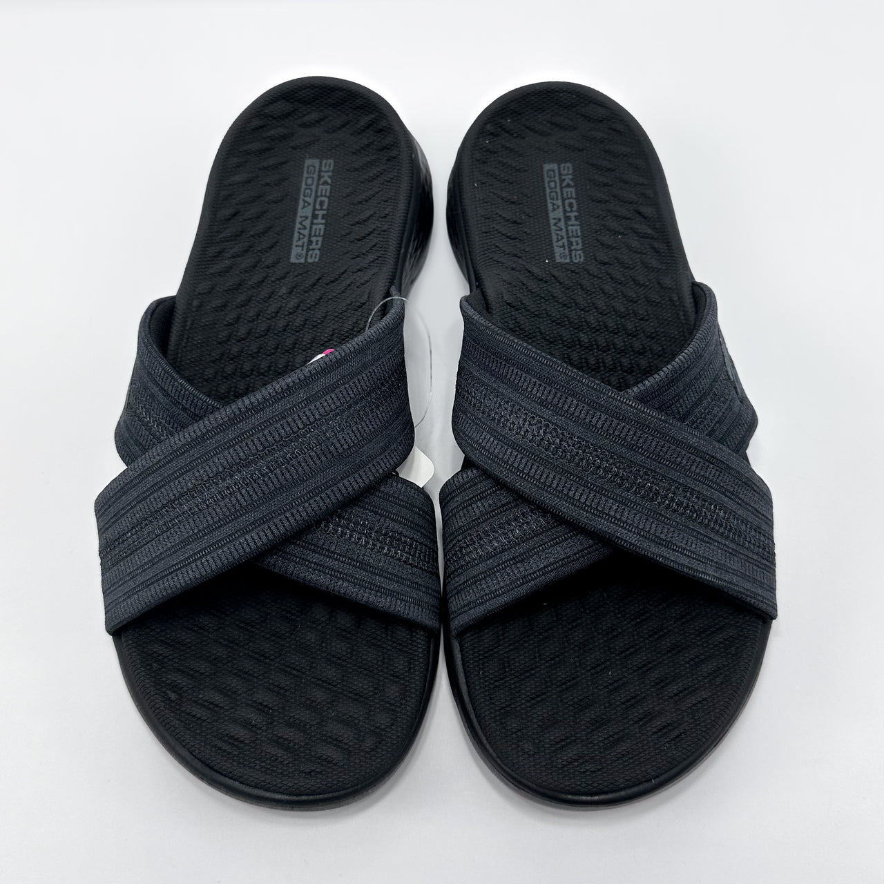 Skechers 141420/BKGY Go Walk Flex Sandal - Impressed Sandalia Mujer