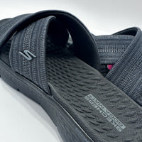 Skechers 141420/BKGY Go Walk Flex Sandal - Impressed Sandalia Mujer