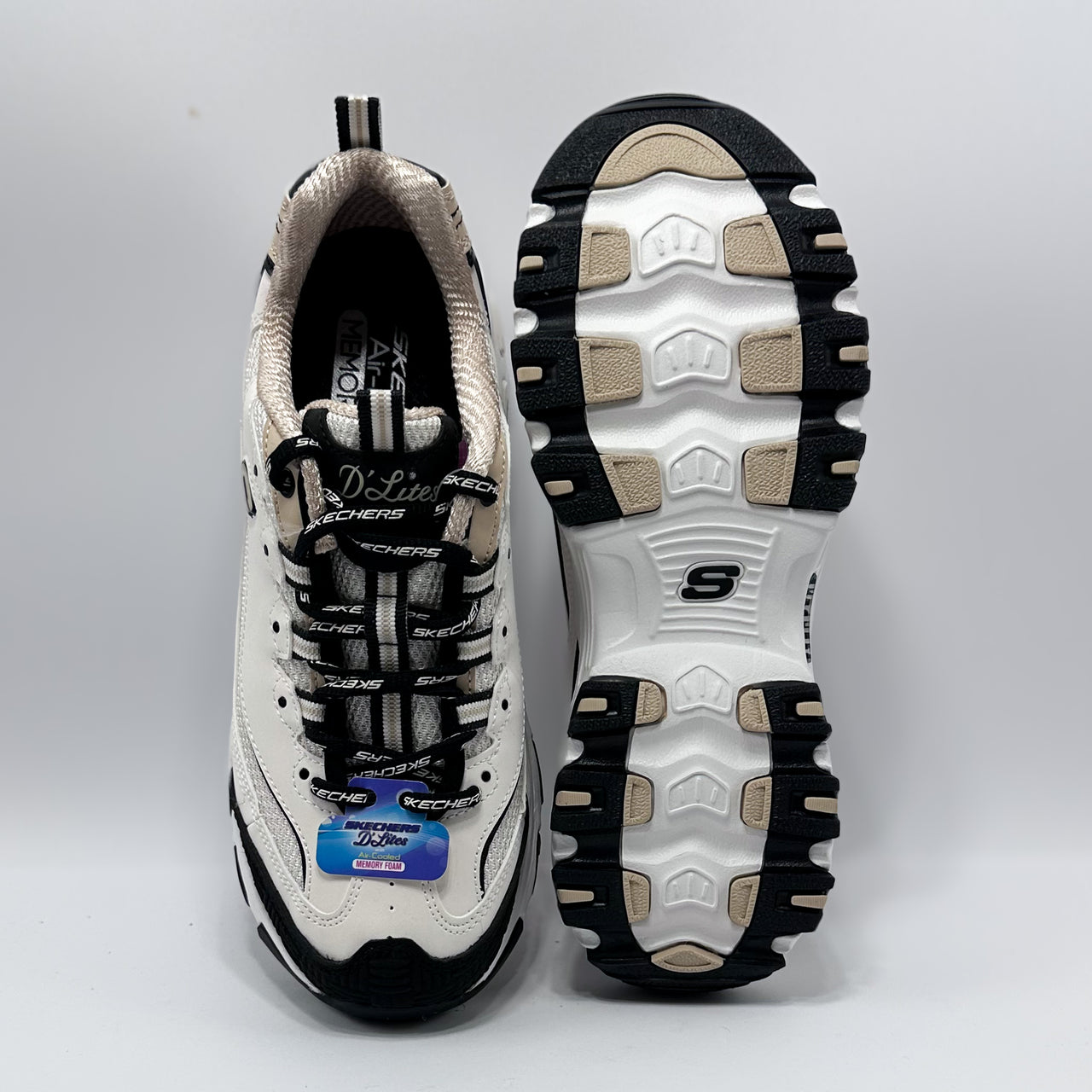 Skechers 150536/NTBK D'Lites - Retro Rewind Zapatilla Mujer