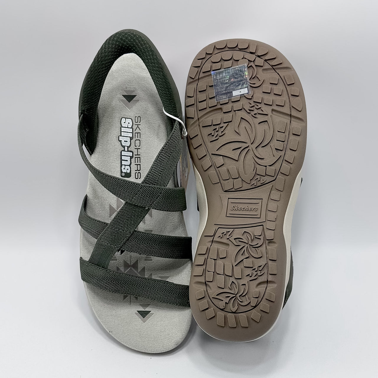 Skechers 163460/OLV Slip-ins Flex Sandalia Mujer