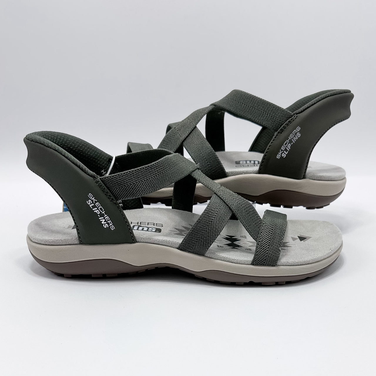 Skechers 163460/OLV Slip-ins Flex Sandalia Mujer