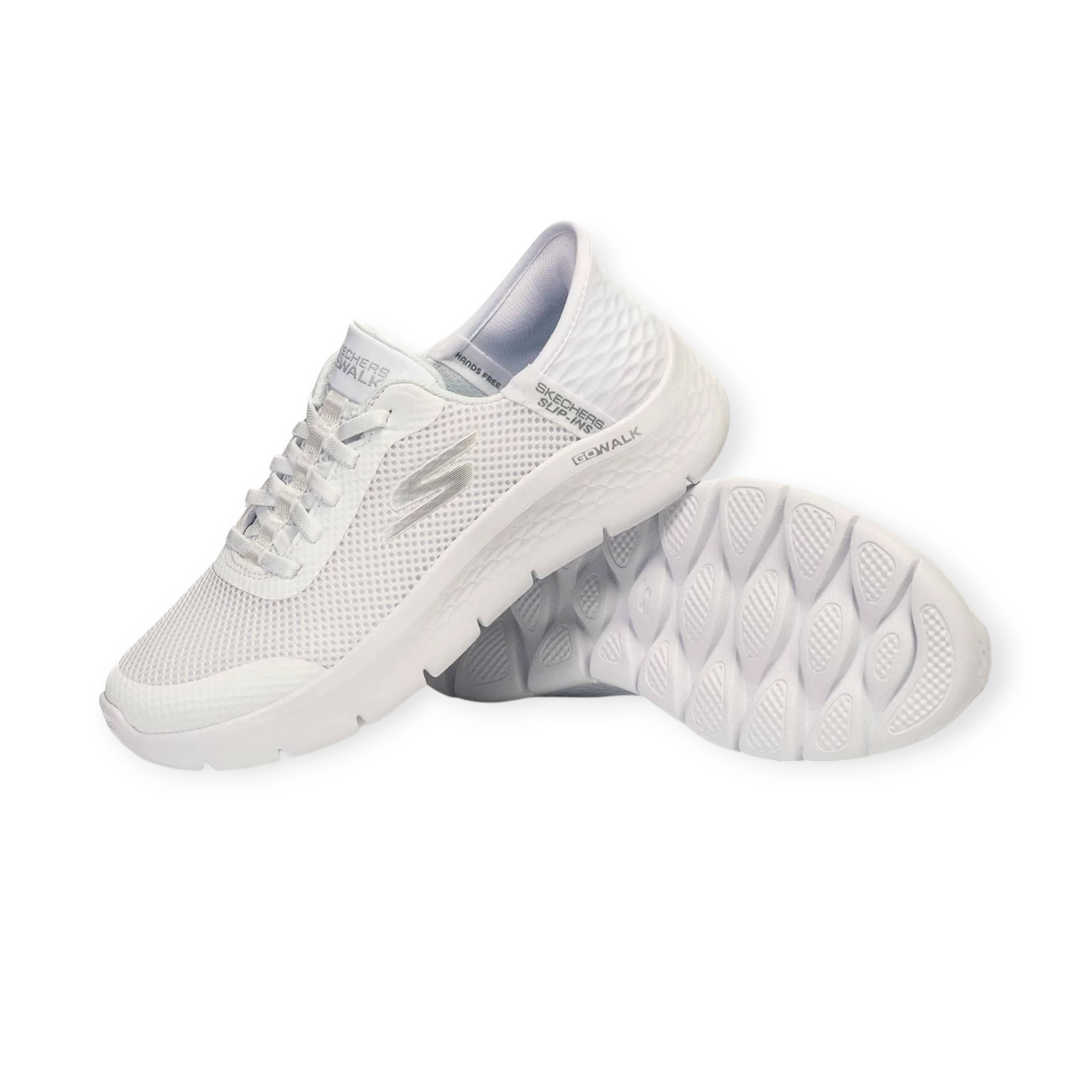 Skechers 124836/WHT Go Walk Flex Slip-ins Zapatilla Mujer