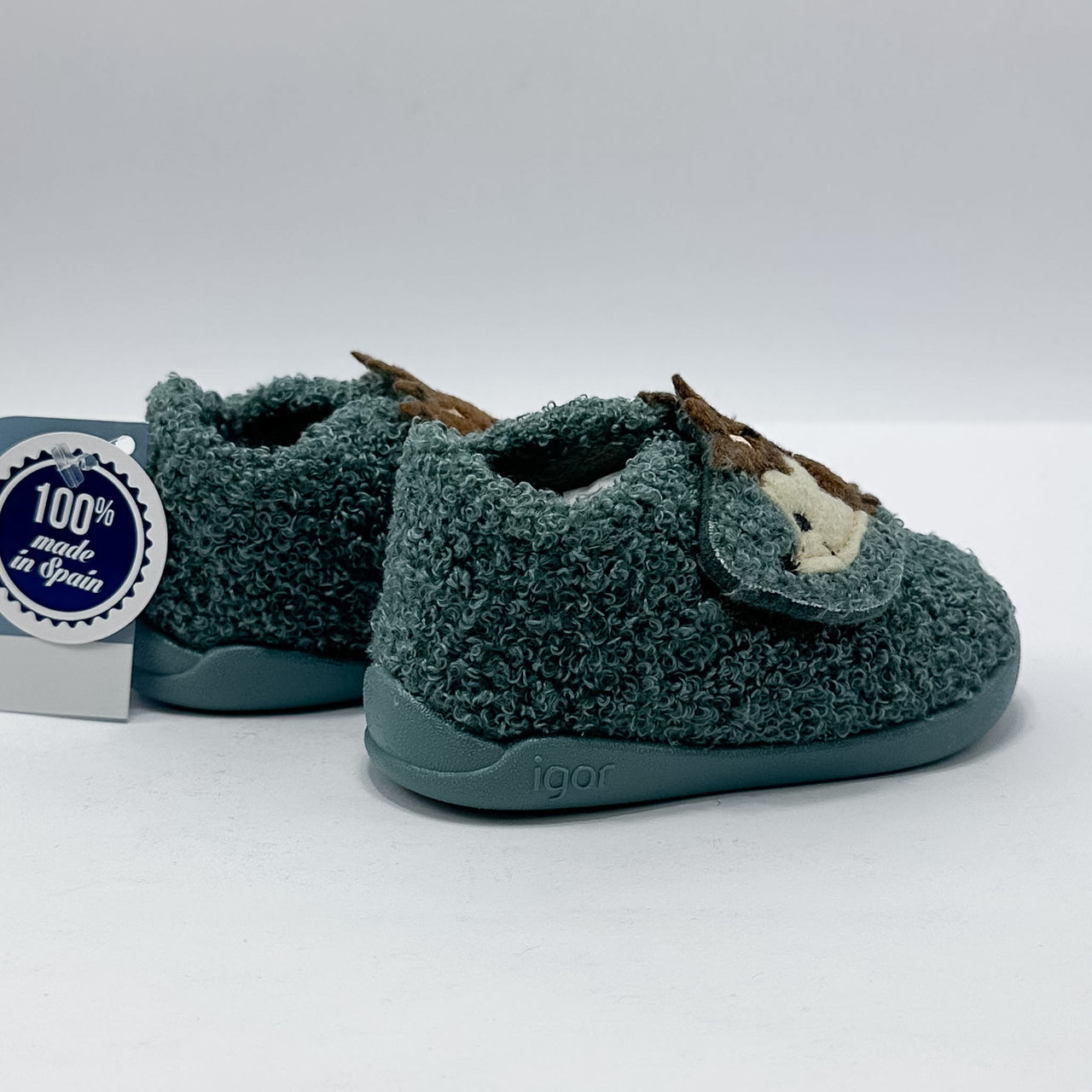 Igor W10-349-013 Homy Erizo Verde Zapatillas de Casa Infantil - imagen 2