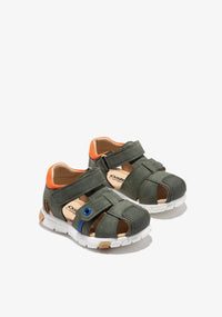 CONGUITOS OSSH104001 Kaki Sandalia Cangrejera Niño