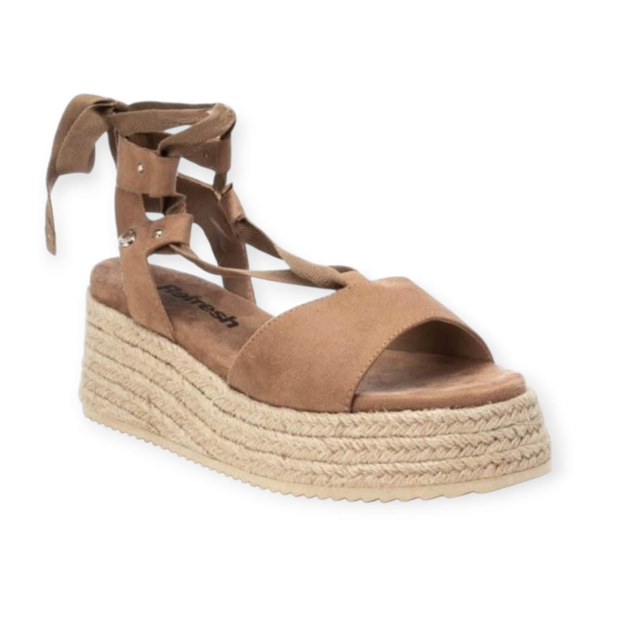 REFRESH 170848 Camel Sandalia Mujer